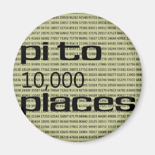 10000の場所へのPi マグネット