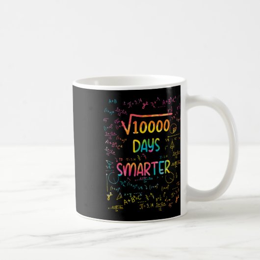 10000の平方根100の数学100日頭が切れる学校 コーヒーマグカップ (右)