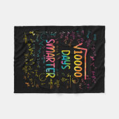 10000の平方根100の数学100日頭が切れる学校 フリースブランケット (正面(横))