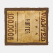 10000素朴ドル欲しパーソナライズされたい フリースブランケット (正面(横))