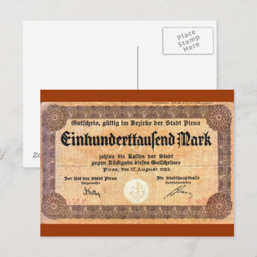 100000マーク ポストカード (正面/裏面)