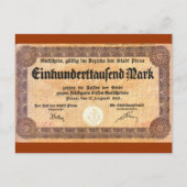 100000マーク ポストカード (正面)