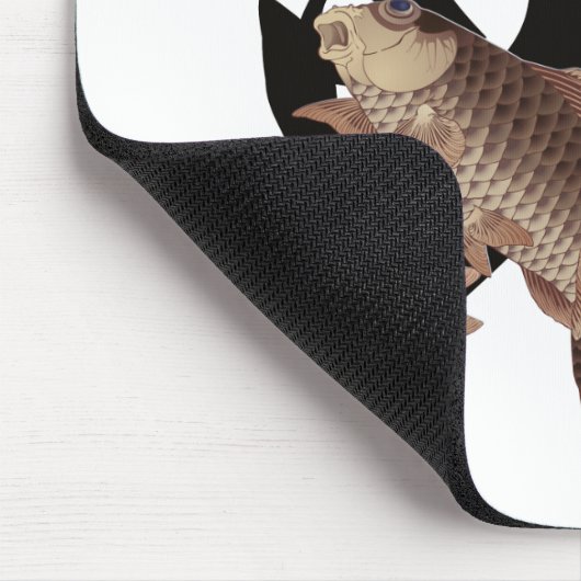 10009.CARP Japanese fish KOI マウスパッド (コーナー)