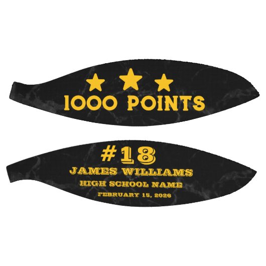 1000 パーソナライズされたポイント大理石ギフトfor Players バスケットボール (パネル)