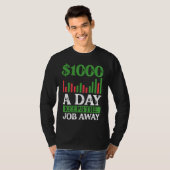 1000 A Day Keeps The Job Away 裏プリント Forex Tシャツ (正面フル)