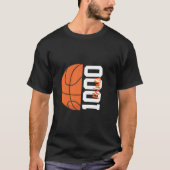 1000 Career Points Basketball Player Team Men's Tシャツ (正面)