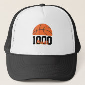 1000 Career Points Scorer Basketball Player Team キャップ (正面)