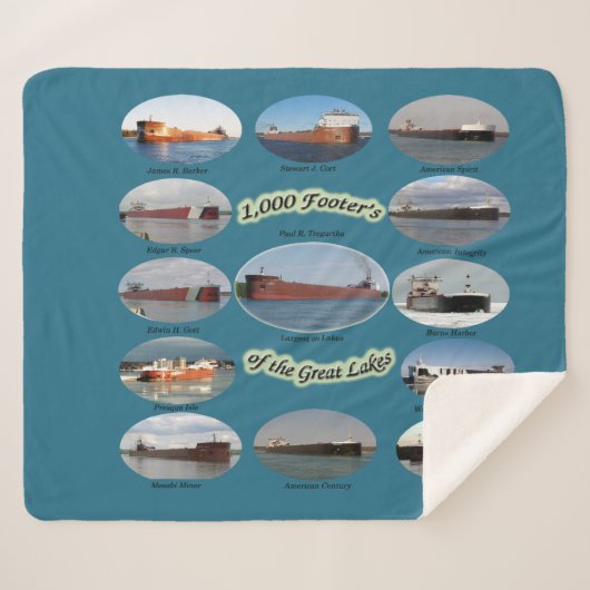 1000 Footers sherpaブランケット シェルパブランケット (正面(横))