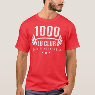 1000 lbボディービルダーのためのクラブ重量挙げギフト tシャツ