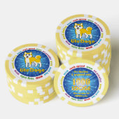 1000 LDOGEトランプのポーカーチップ ポーカーチップ (積み重ね)