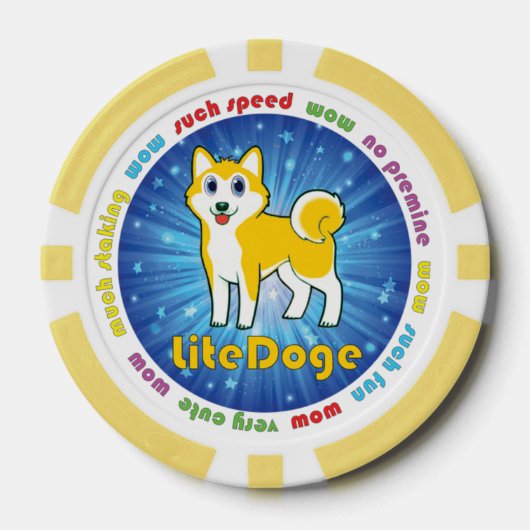 1000 LDOGEトランプのポーカーチップ ポーカーチップ (正面)