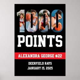 1000 Points Basketball ポスター