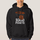1000 Points Basketball Scorer High School Basketba パーカ (正面)