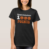 1000 Points Basketball Scorer High School Basketba Tシャツ (正面)