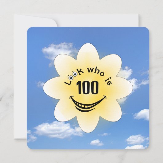 1000th Birthday Party Summer Sunshine 招待状 (正面)