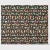 1001かわいいバンニーv2 | ラッピングペーパー (フラット)