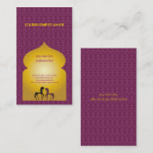 1001アラビアンナイトのエレガントな名刺 名刺 (正面/裏面)