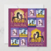 1001アラビアンナイトのパーティの招待状 招待状 (正面)