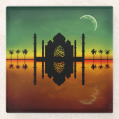 1001オリエンタルナイトリフレクション ガラスコースター (正面)