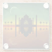 1001オリエンタルナイトリフレクション ガラスコースター (裏面)