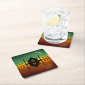 1001オリエンタルナイトリフレクション スクエアペーパーコースター (インサイチュ)