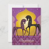 1001夜-引っ越し祝いパーティーのパーティの招待状 招待状 (正面)