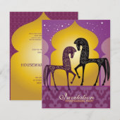 1001夜 - 新築祝いパーティー招待状 招待状 (正面/裏面)