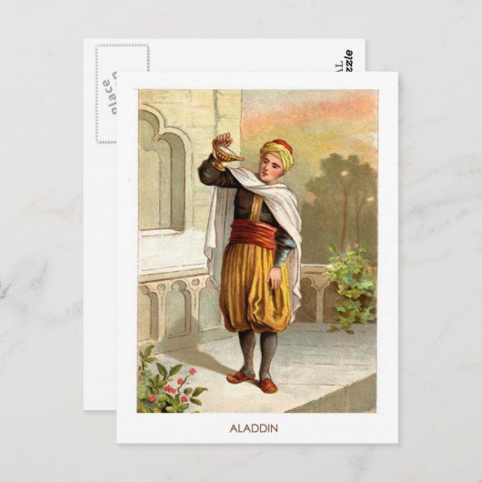 1001年アラビア夜:アラジン ポストカード (正面/裏面)