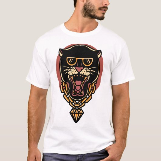 10032-Rich-panther-t-shirt-デザイン-7511251-43 Tシャツ (正面)