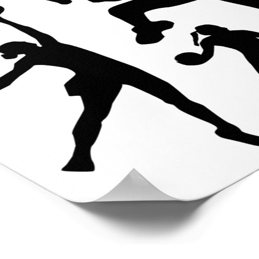 10097-netball-silhouette-vector SPORTS NET BALL PE ポスター (角)