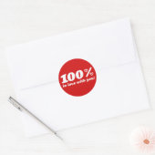 100%あなたを愛している ラウンドシール (封筒)