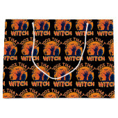 100%おもしろいその魔女ハロウィーン ラージペーパーバッグ (正面)