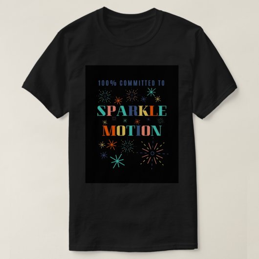 100%がSparkle Motion Art Boardプリント Tシャツ (デザイン正面)