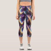 100%そのMom抽象芸術パターン カプリレギンス (正面)