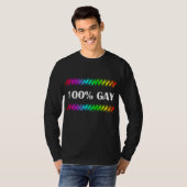 100%のゲイ Tシャツ (正面フル)