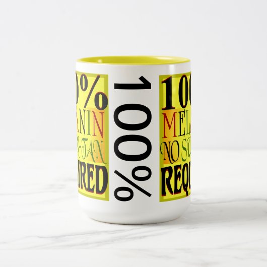 100%のマグ ツートーンマグカップ (中央)
