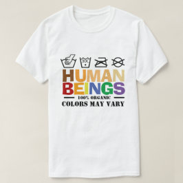 100%の人間の色は平等に変わる可能性がある Tシャツ