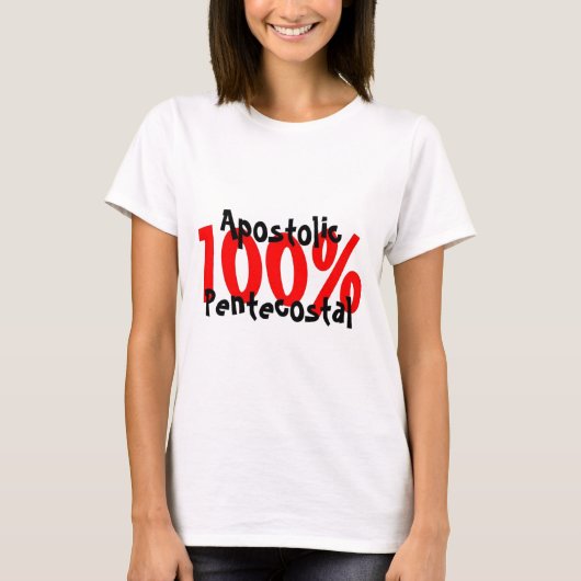 100%の使徒のペンテコステ派 Tシャツ (正面)