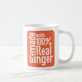 100%の実質のショウガ コーヒーマグカップ