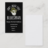 100%の実質の生きているBluesmanの名刺 名刺 (正面/裏面)