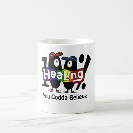 100%の治療のマグ コーヒーマグカップ (中央)
