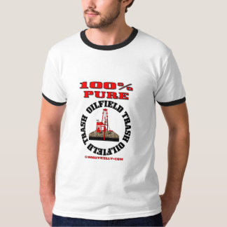 100%の純粋な油田の屑、掘削装置のTシャツ、油、 Tシャツ