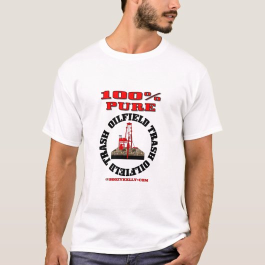 100%の純粋な油田の屑、油田のTシャツ、油、ガス Tシャツ (正面)