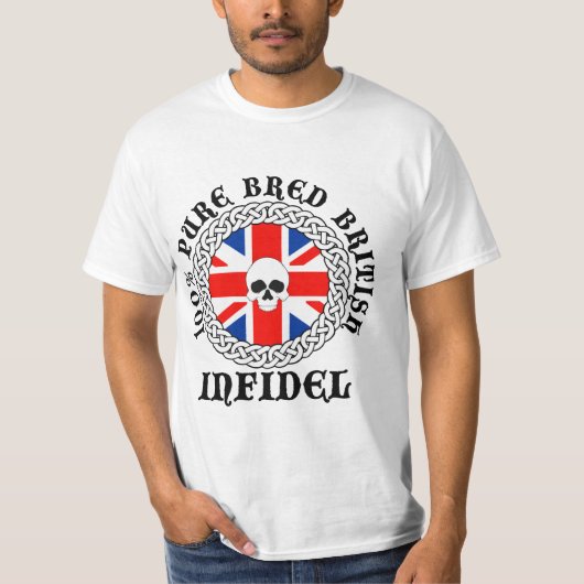 100%の純粋な繁殖させたイギリスの異端者 Tシャツ (正面)