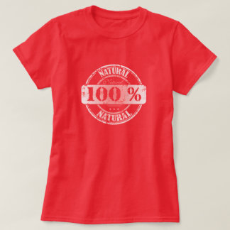 100%の自然なTシャツ Tシャツ