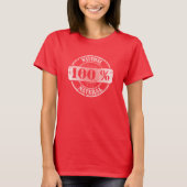100%の自然なTシャツ Tシャツ (正面)