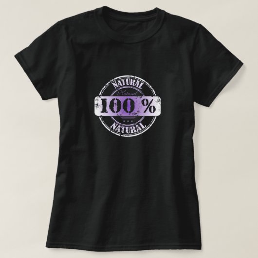 100%の自然なTシャツ Tシャツ (デザイン正面)