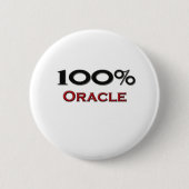 100%のOracle 缶バッジ (正面)