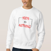 100%またはゼロ スウェットシャツ (正面)