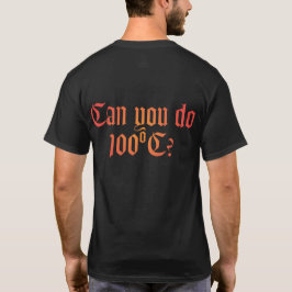100℃を耐えられる?バックTシャツ 1 Tシャツ